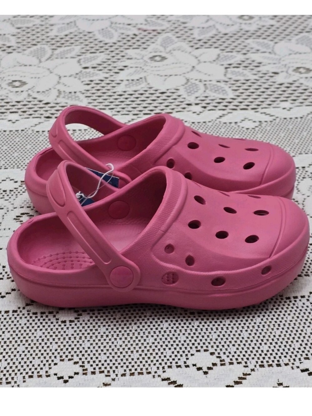 NWT Girl's Pink Clogs M 13 1 Casual Summer Shoes Garden Clog Retro Slip On 